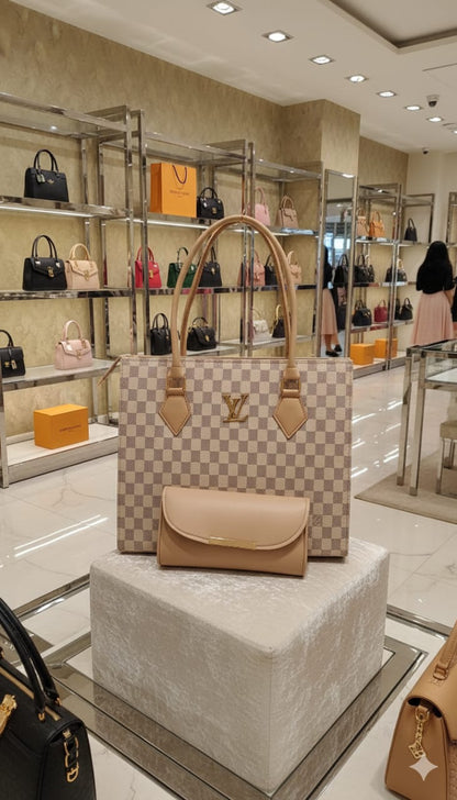 LV Chess 2PC Women Handbag Set