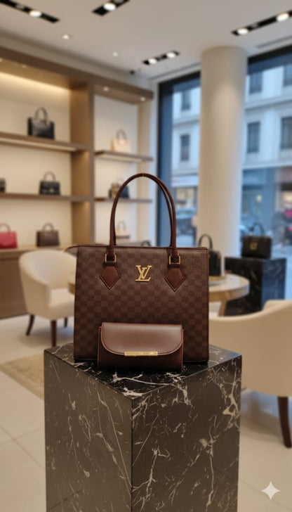 LV Chess 2PC Women Handbag Set