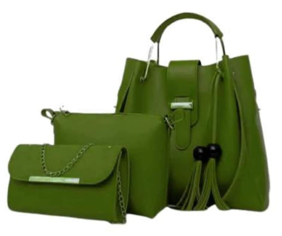 Elegant Maroon 3PC Women Handbag Set