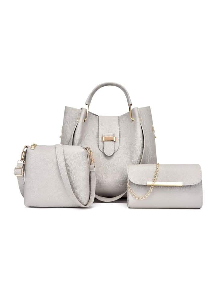 Elegant Maroon 3PC Women Handbag Set
