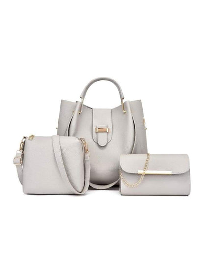 Elegant Maroon 3PC Women Handbag Set