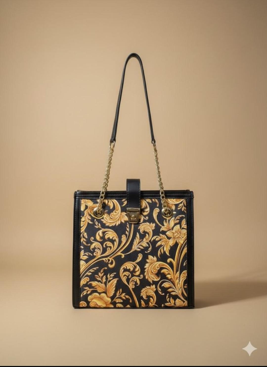 Floral Luxury Chain Shoulder Handbag