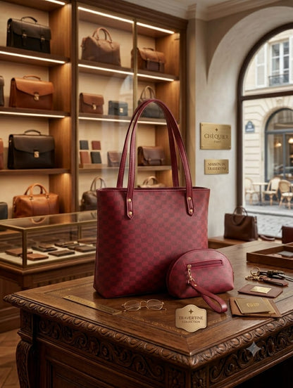 ✨ Premium Branded Tote Bag with Matching Pouch