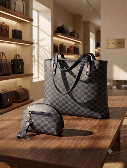 ✨ Premium Branded Tote Bag with Matching Pouch